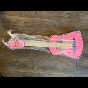 Pink wooden Guitar